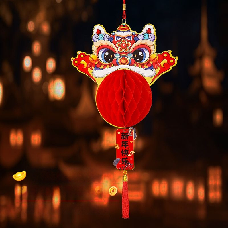 Iekštelpu dekoratīvā laterna, ziema melona formā, klasiskā stila Yi Hui zīmols, materiāls: cits