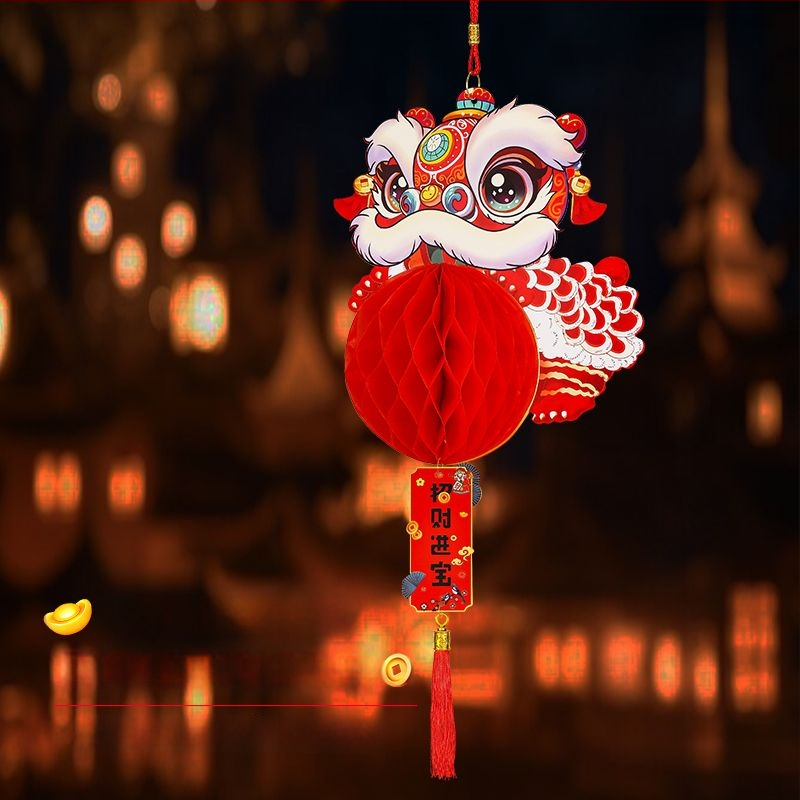 Iekštelpu dekoratīvā laterna, ziema melona formā, klasiskā stila Yi Hui zīmols, materiāls: cits