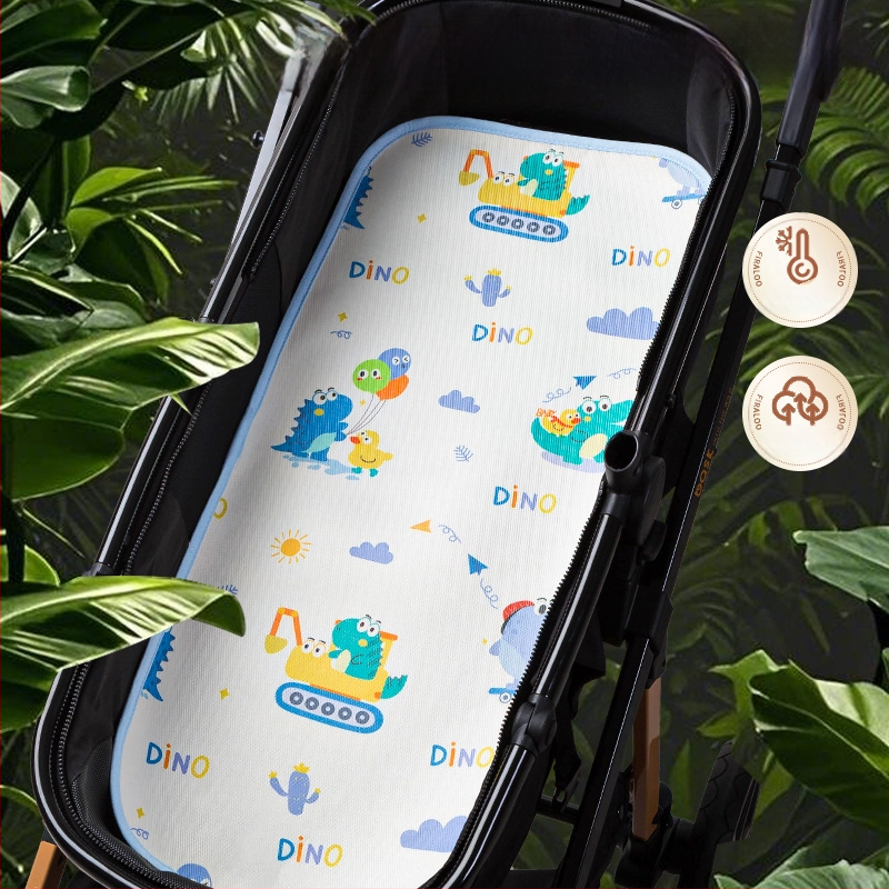 Beebi käru matt ice silk materjalist, hingav, pestav, sobib 0–2-aastastele