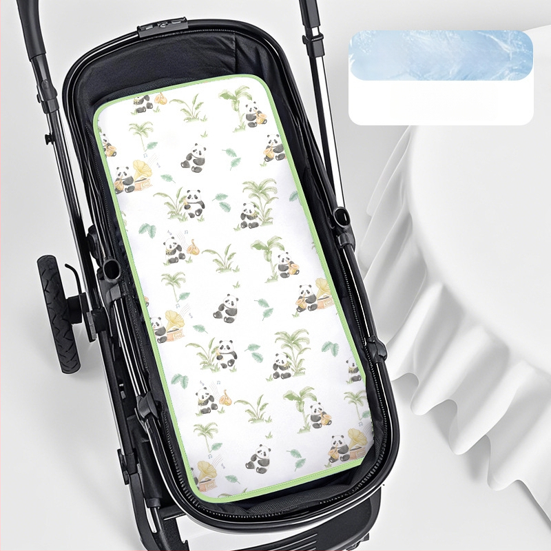 Beebi käru matt ice silk materjalist, hingav, pestav, sobib 0–2-aastastele