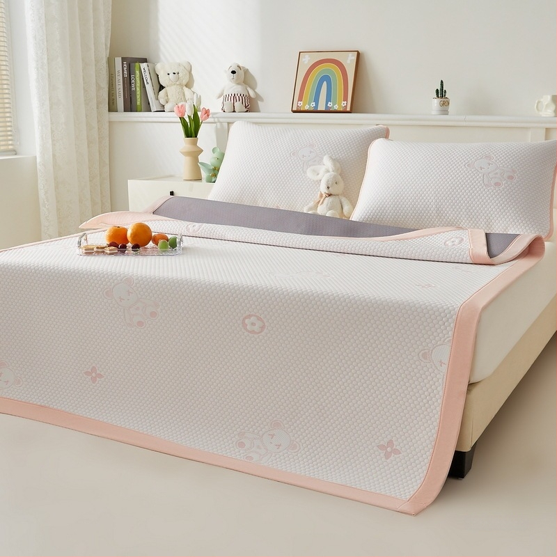 Ygde Gultas Matu Komplekts – Salokāms, Mūsdienīgs Minimalisms, Viskozes Šķiedra ar Ledus Zīdu Tekstūru, Drukāts Audums, Premium