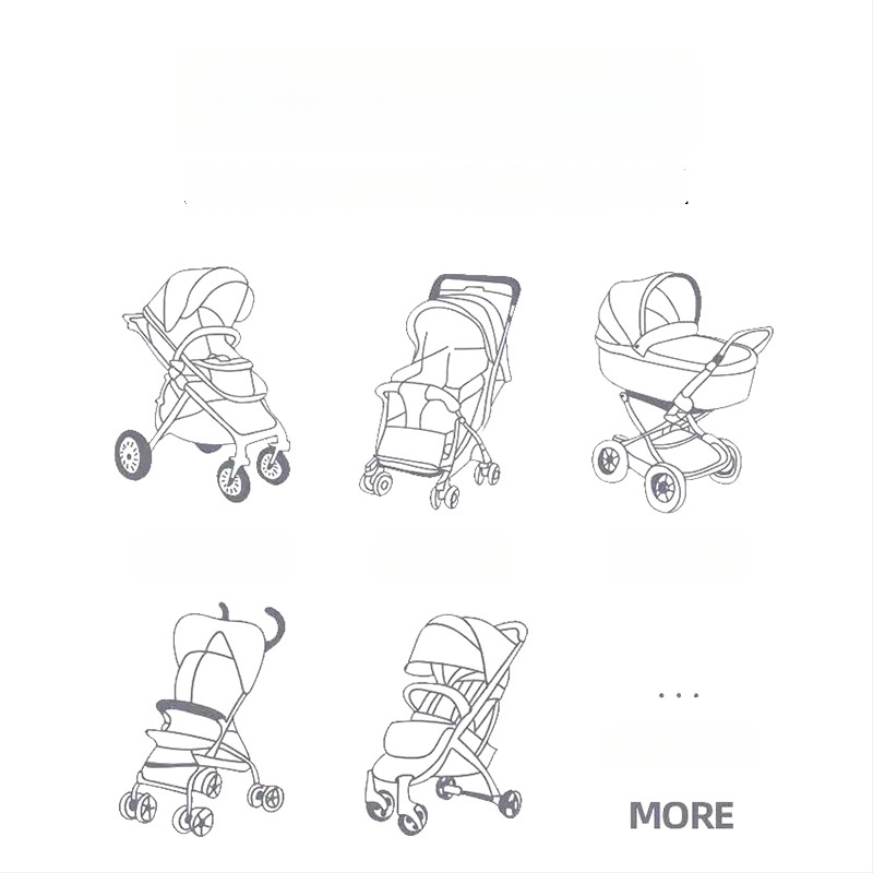 Blue Cloud pehme beebi vankri jaoks – polsterdatud matt vankrile ja söögitoa iste jaoks, sobib 0–5-aastastele