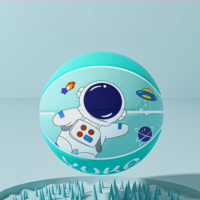 Basketbols bērniem — Yuke gumijas trenēšanās bumba, piemērota bērniem, paredzēta basketbola treniņiem