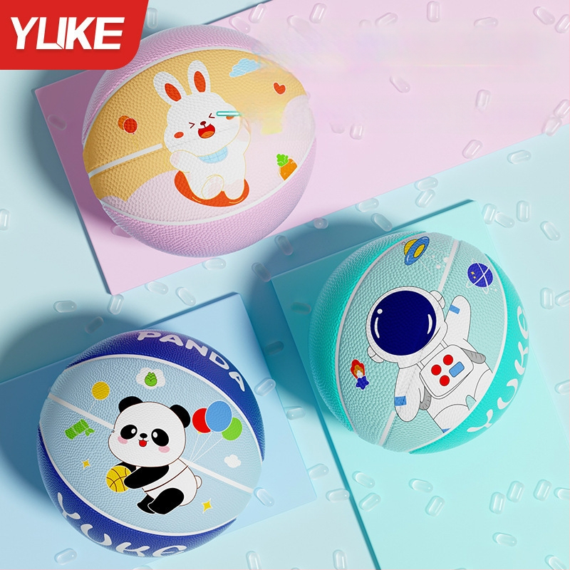 Basketbols bērniem — Yuke gumijas trenēšanās bumba, piemērota bērniem, paredzēta basketbola treniņiem