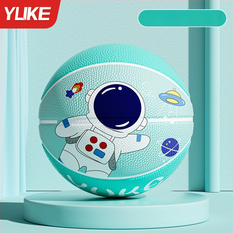 Basketbols bērniem — Yuke gumijas trenēšanās bumba, piemērota bērniem, paredzēta basketbola treniņiem