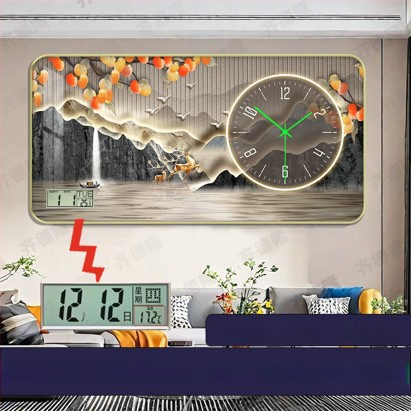 Fali óra mechanikus működéssel, analóg számlap számokkal, világító a sötétben, egyoldalas, akkumulátorral működik