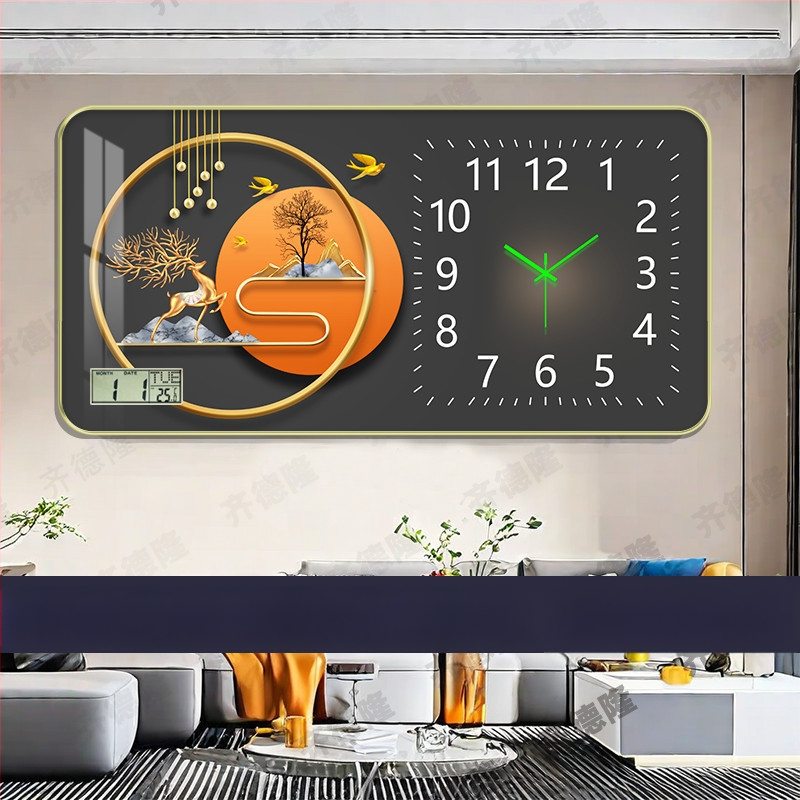 Fali óra mechanikus működéssel, analóg számlap számokkal, világító a sötétben, egyoldalas, akkumulátorral működik