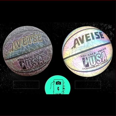 Avis basketbola bumba — superfinas šķiedras materiāls, drukāts zīmogs, pielāgošana pieejama, piemērota basketbola treniņiem un citām bumbas spēlēm