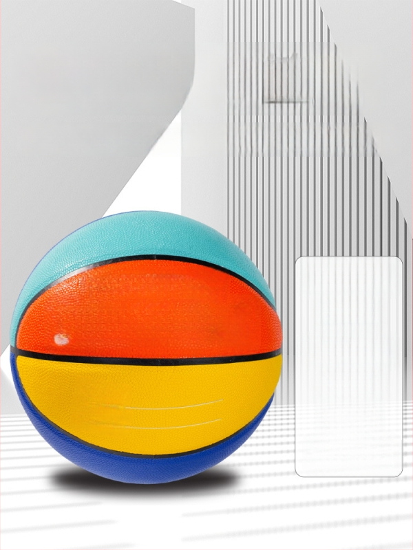 Bērnu treniņbasketbola – PU izturīgs, neslīdējs pārklājums; bumbas numurs 5; iespējams pielāgot logotipu