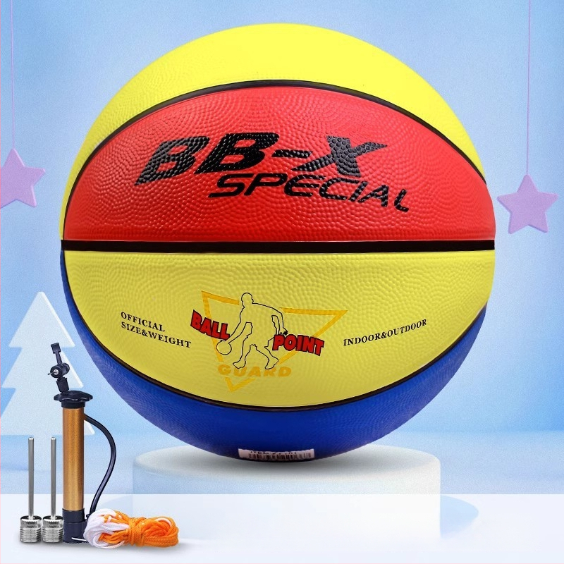 Bērnu basketbola bumba no sintētiskās gumijas, ar logotipa druku, pielāgojama, treniņiem