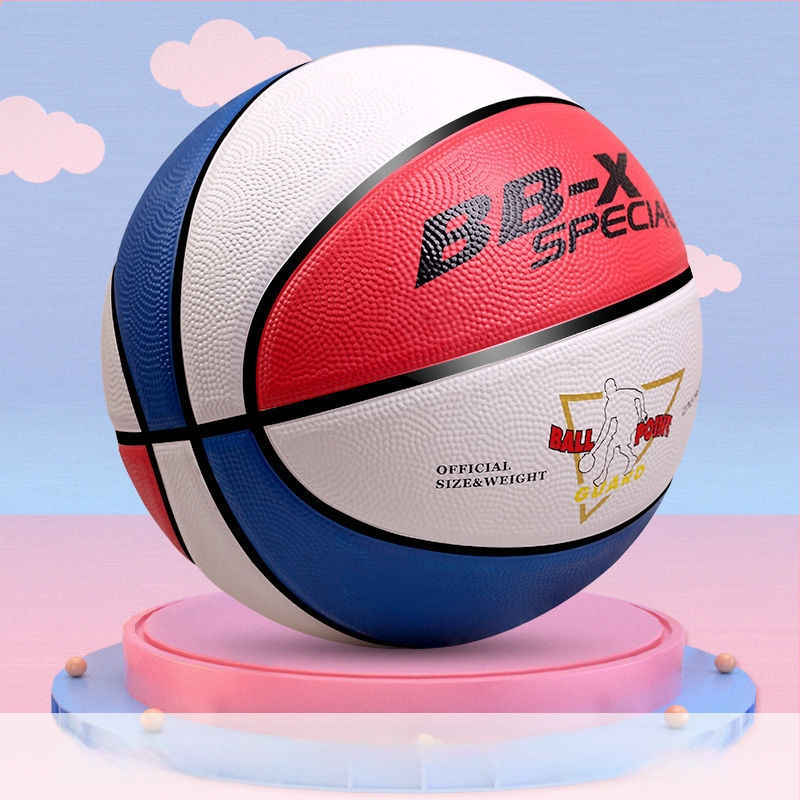 Bērnu basketbola bumba no sintētiskās gumijas, ar logotipa druku, pielāgojama, treniņiem