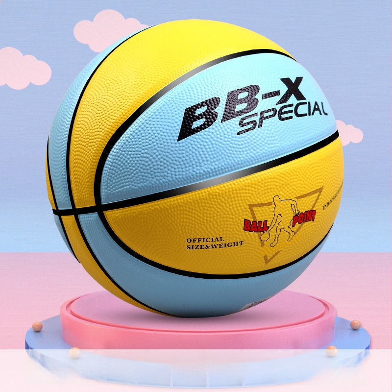 Bērnu basketbola bumba no sintētiskās gumijas, ar logotipa druku, pielāgojama, treniņiem