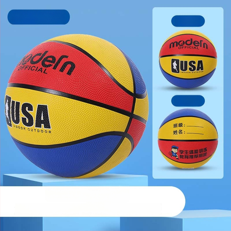 Bērnu gumijas basketbola bumba iekšējai un ārējai lietošanai; Materiāls: Gumija; Kategorija: Basketbols; Bērniem; Logotipa drukāšana: Pieejama; Pielāgošana: Jā
