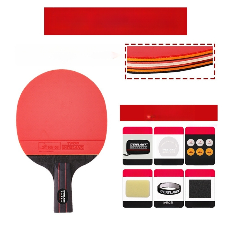 Lauatennise reket: otsene löök, PE plaat, pikk liimgum, kohandatav, trükitud logo