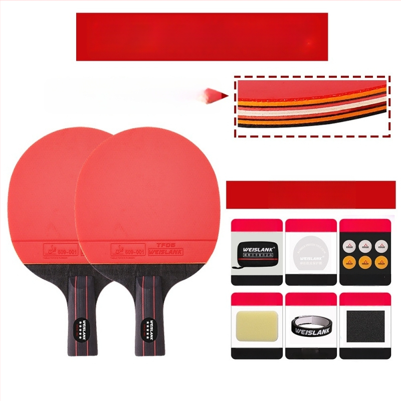 Lauatennise reket: otsene löök, PE plaat, pikk liimgum, kohandatav, trükitud logo