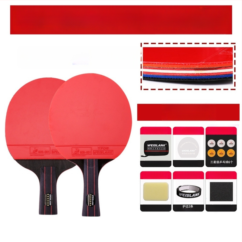 Lauatennise reket: otsene löök, PE plaat, pikk liimgum, kohandatav, trükitud logo