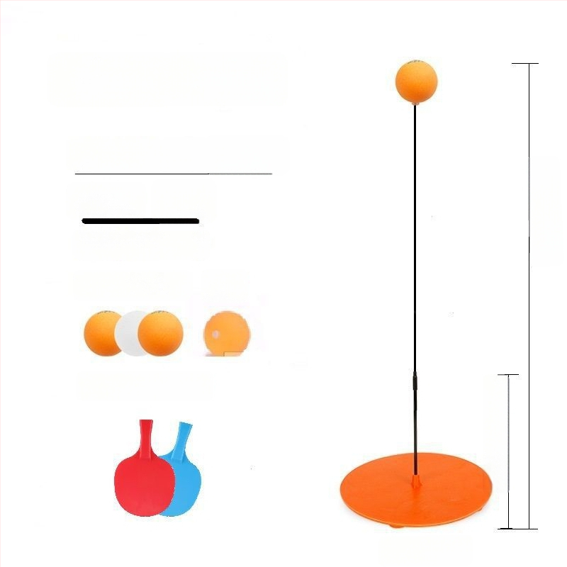 JIANQING lauatennise treener elastse võlliga, siseüksuse üksiktreeningukomplekt, PP materjal