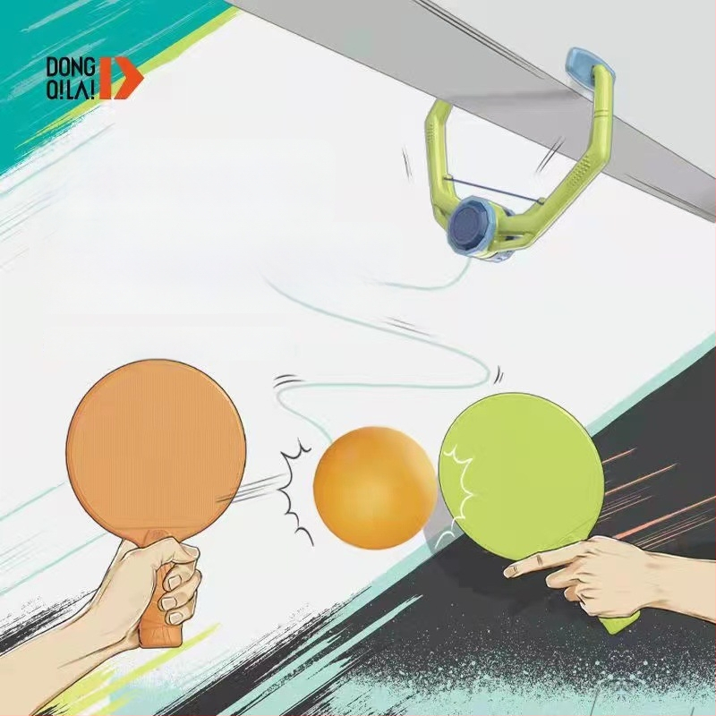 JIANQING lauatennise treener elastse võlliga, siseüksuse üksiktreeningukomplekt, PP materjal
