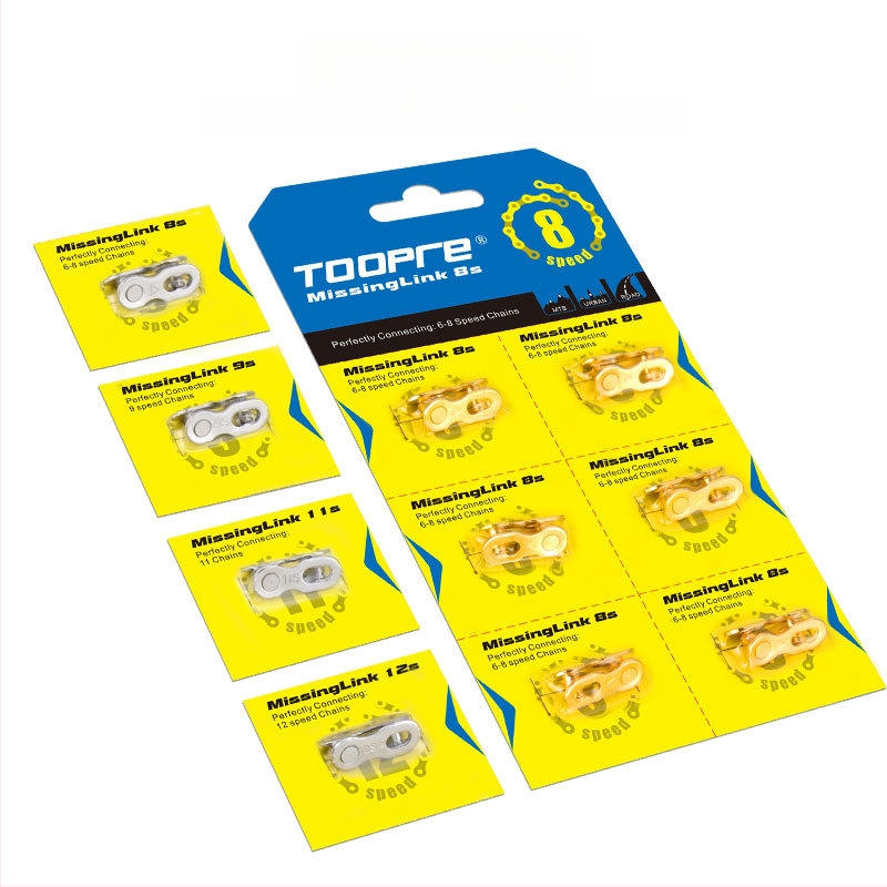 TOOPRE metallist kettaluku mägirattale kiirkinnitusega, sobib MTB 8–12 kiirusega ja teedel 24/27/30 kiirusega, karbis