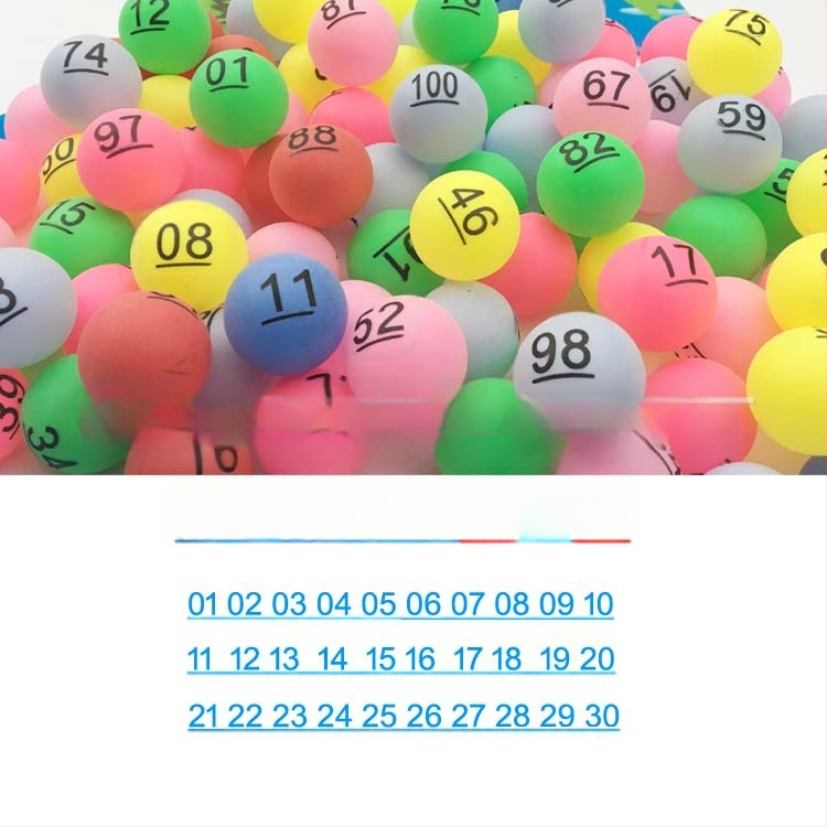 Numbriline pall 01-100 lauatennisele — PP materjal, Wheat tip kaubamärk, trükitud logotüüp, töötlemise kohandamine