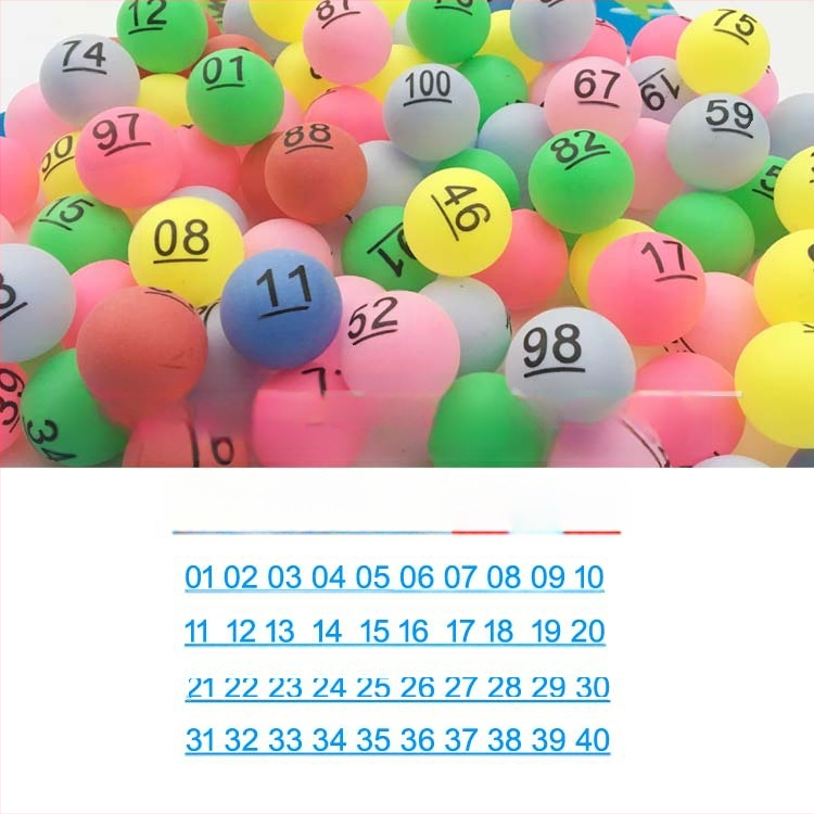 Numbriline pall 01-100 lauatennisele — PP materjal, Wheat tip kaubamärk, trükitud logotüüp, töötlemise kohandamine