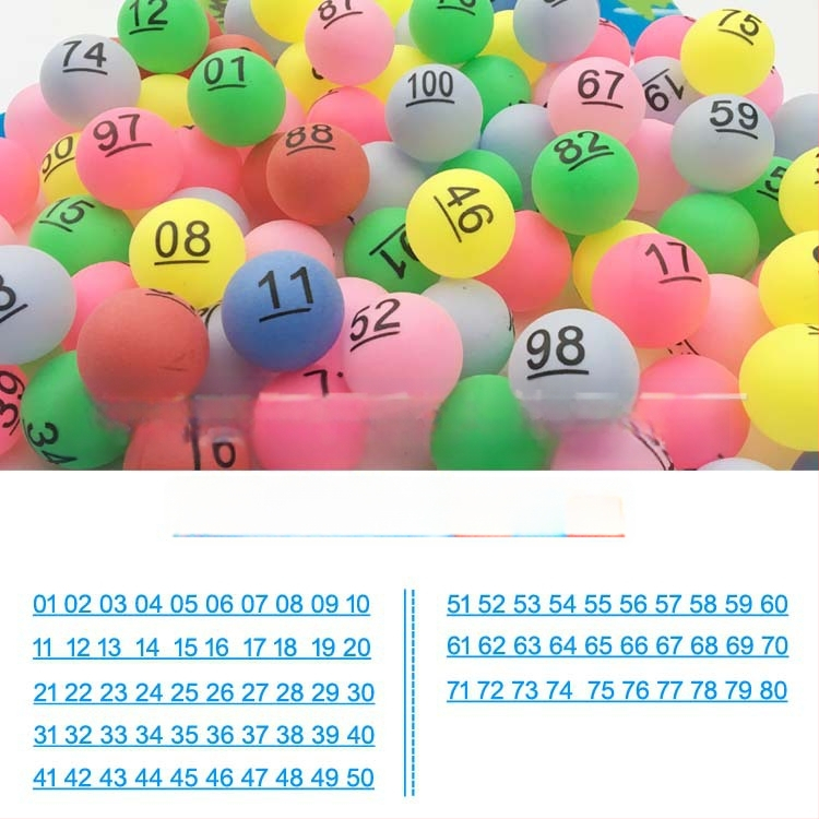 Numbriline pall 01-100 lauatennisele — PP materjal, Wheat tip kaubamärk, trükitud logotüüp, töötlemise kohandamine