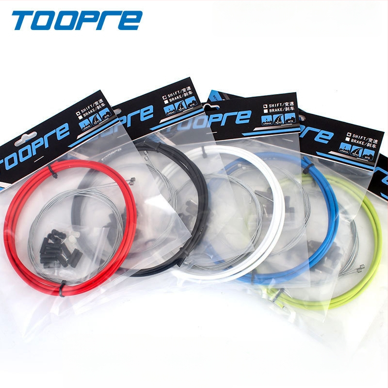 TOOPRE Jalgratta pidurduskaabli komplekt mäestiku ja teekäitumiseks — PVC ümbris kõrge süsinikusisaldusega terasest südamikuga