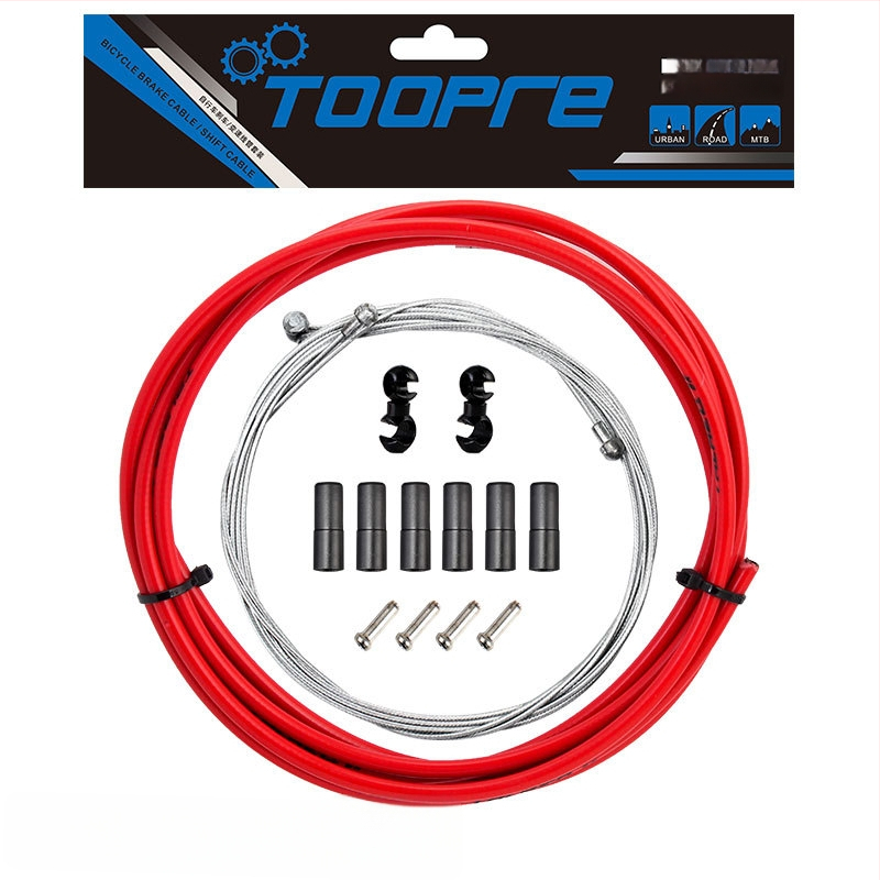 TOOPRE Jalgratta pidurduskaabli komplekt mäestiku ja teekäitumiseks — PVC ümbris kõrge süsinikusisaldusega terasest südamikuga