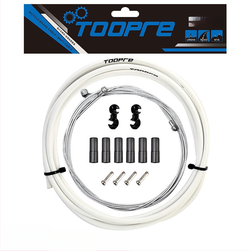 TOOPRE Jalgratta pidurduskaabli komplekt mäestiku ja teekäitumiseks — PVC ümbris kõrge süsinikusisaldusega terasest südamikuga