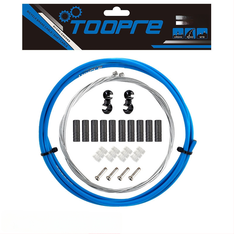 TOOPRE Jalgratta pidurduskaabli komplekt mäestiku ja teekäitumiseks — PVC ümbris kõrge süsinikusisaldusega terasest südamikuga