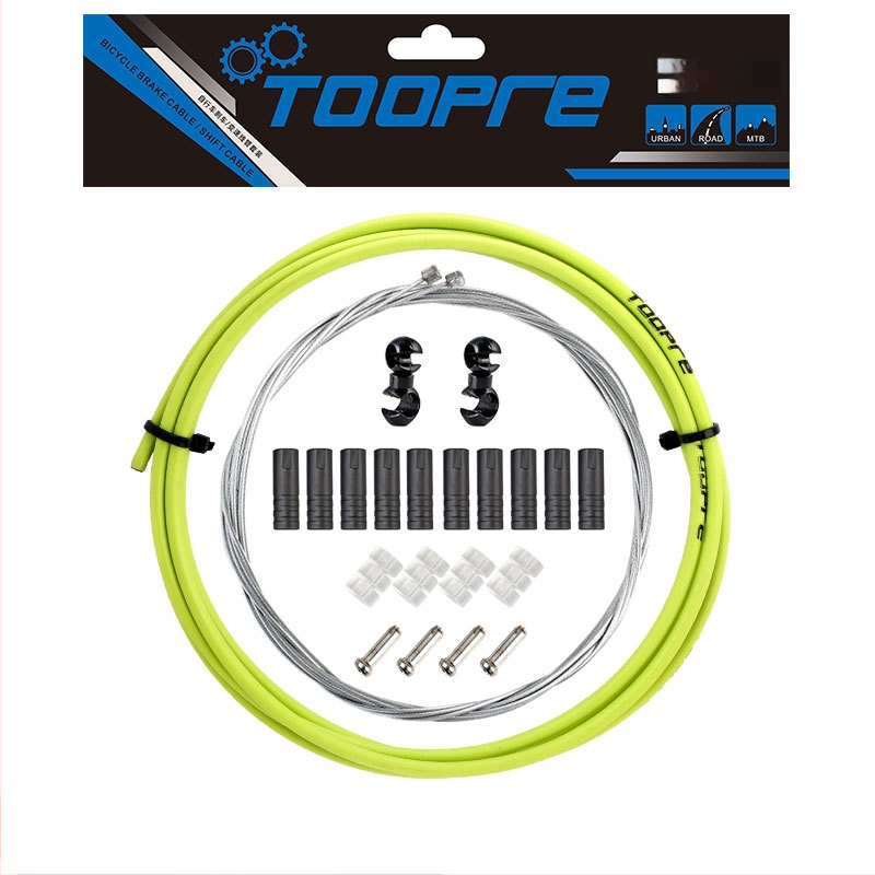 TOOPRE Jalgratta pidurduskaabli komplekt mäestiku ja teekäitumiseks — PVC ümbris kõrge süsinikusisaldusega terasest südamikuga