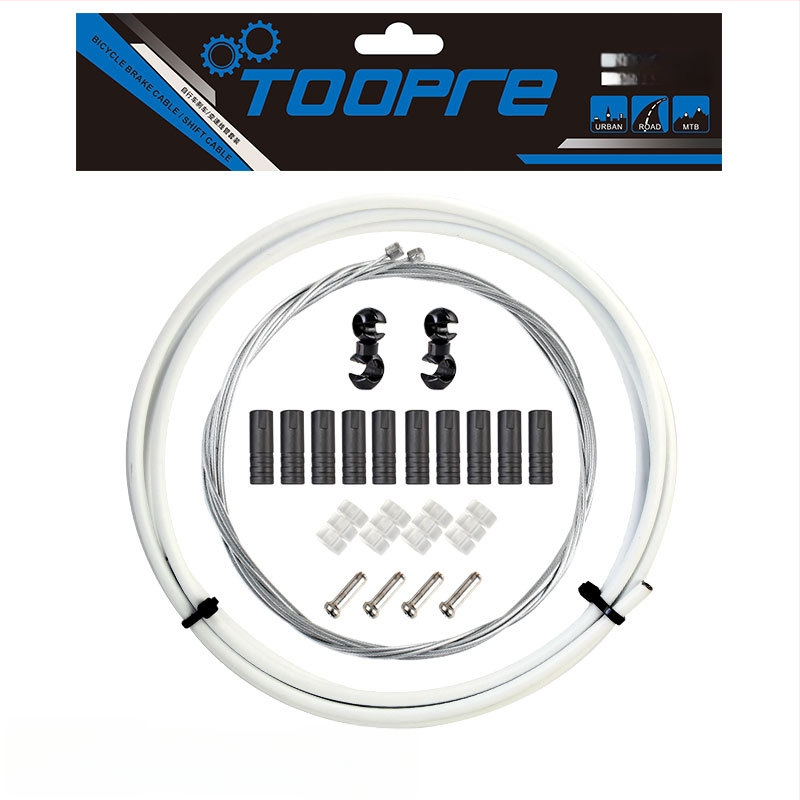 TOOPRE Jalgratta pidurduskaabli komplekt mäestiku ja teekäitumiseks — PVC ümbris kõrge süsinikusisaldusega terasest südamikuga