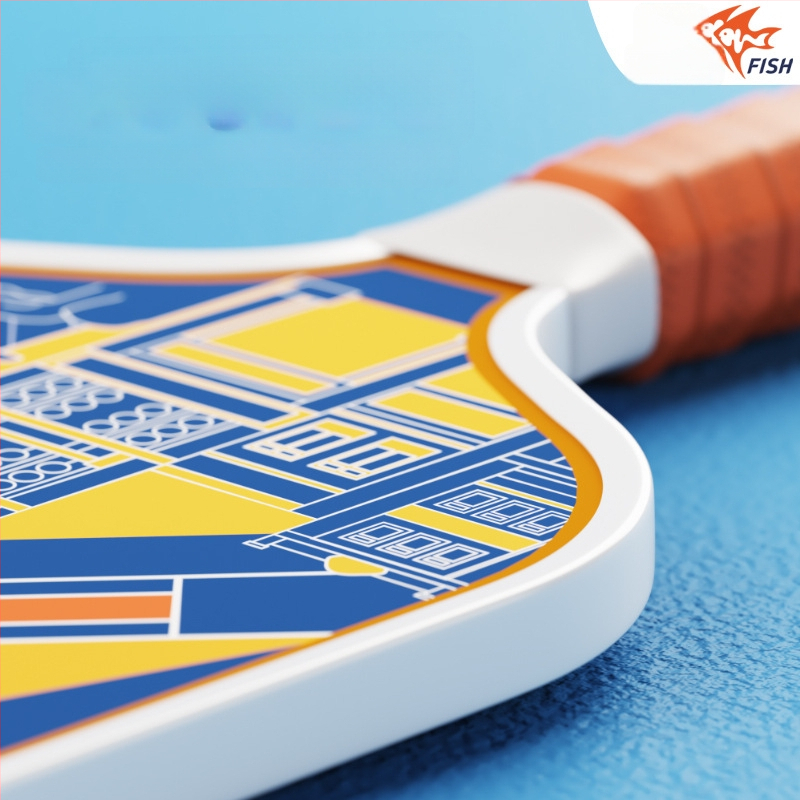 Pisces oglekļa šķiedras pickleball rakete komplekts iekšējai un ārējai lietošanai, ultra viegls iesācējiem, trenēšanās komplekts