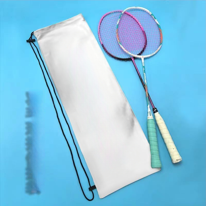 Sac portabil de depozitare pentru racheta de badminton pentru adulți, cu design drăguț și stilat, curea crossbody și buzunar protector cu șnur
