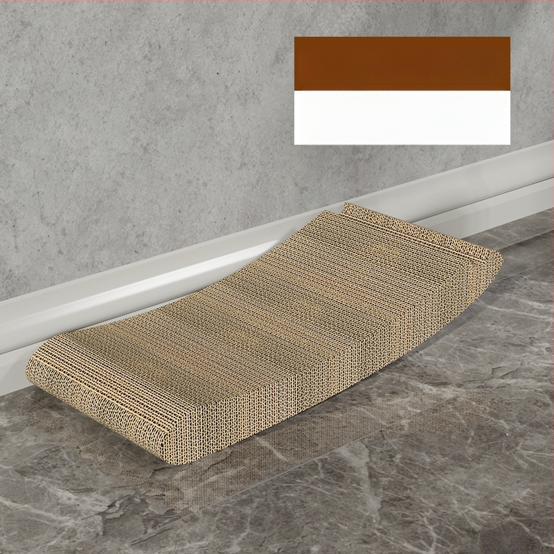 Ξύστρα γάτας σε σχήμα L, μεγάλος, κατακόρυφη, με μπάλα παιχνιδιού, ανθεκτική στη φθορά, από κυματοειδές χαρτόνι