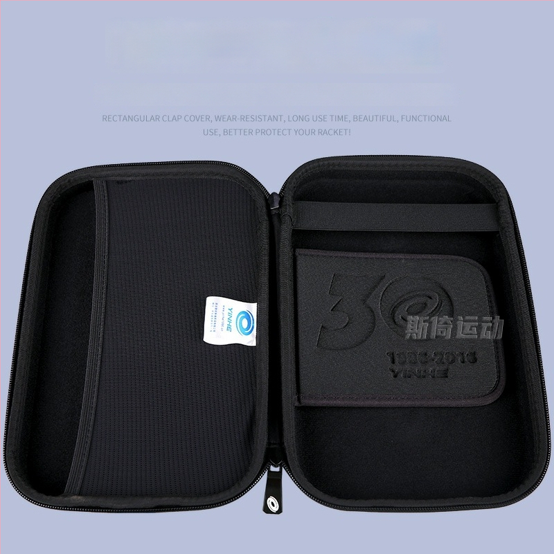 Galaxy ciets galda tenisa reketes maciņš – divslāņu, pārnēsājams, poliestera + EVA