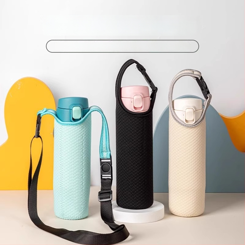 Universali PU odinis puodelio dangtelis su šilumos izoliacija, apsauga nuo nudegimų ir kritimo, nešiojamas