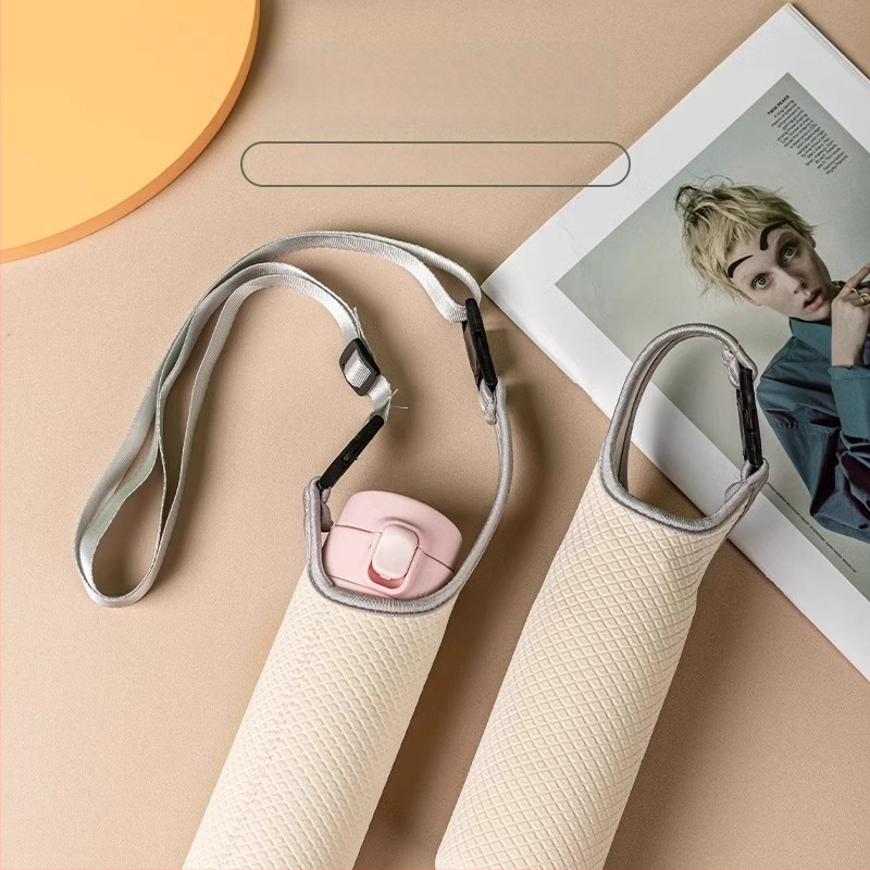 Universali PU odinis puodelio dangtelis su šilumos izoliacija, apsauga nuo nudegimų ir kritimo, nešiojamas