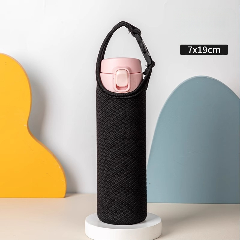 Universali PU odinis puodelio dangtelis su šilumos izoliacija, apsauga nuo nudegimų ir kritimo, nešiojamas