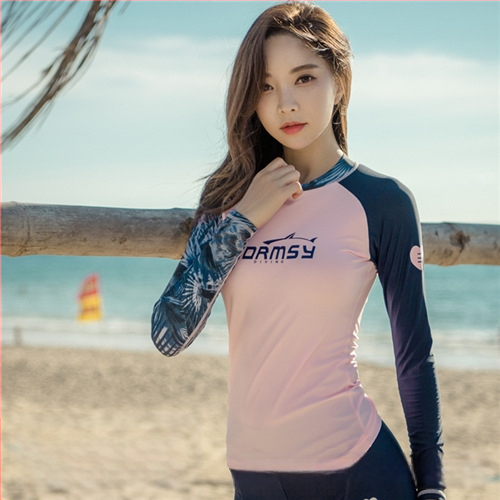 Langchen moterų nardymo maudymosi kostiumėlis iš nailono su UV apsauga ir skaitmenine spauda