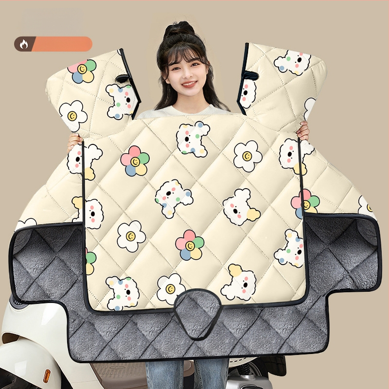 Husa PVC anti-vânt pentru vehicule electrice și motociclete cu baterie – universală, neimpermeabilă, deschidere manuală