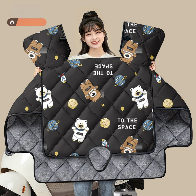 Husa PVC anti-vânt pentru vehicule electrice și motociclete cu baterie – universală, neimpermeabilă, deschidere manuală