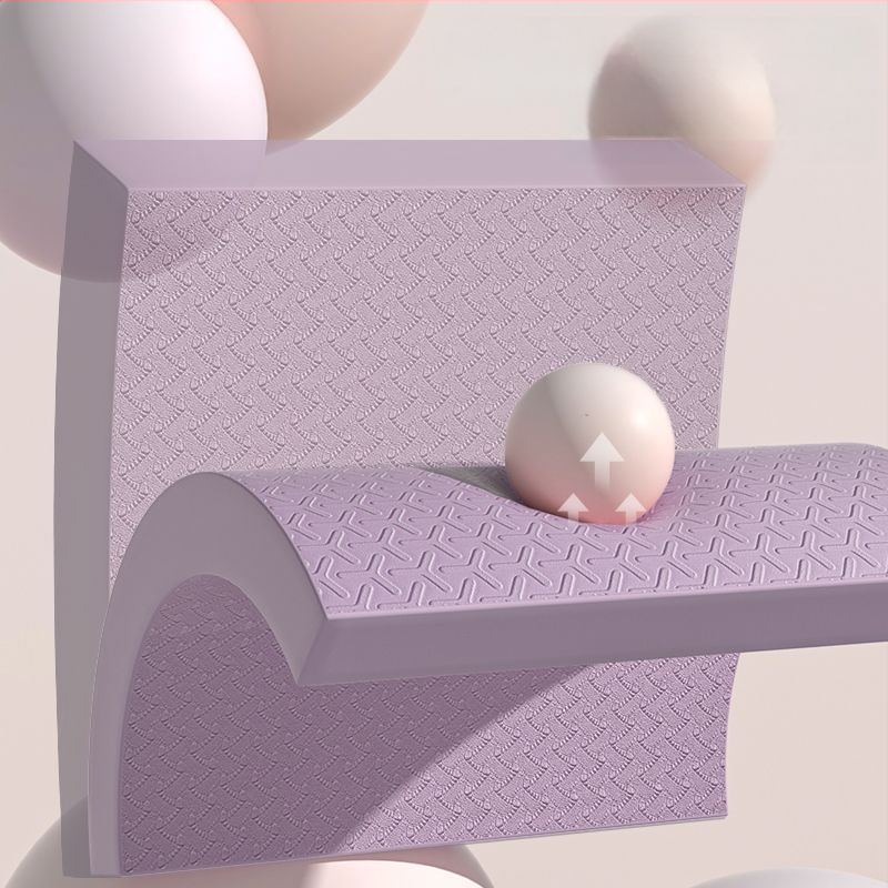 Ceļgalu un līdzsvara paklājs, ārkārtīgi biezi fitnesa paklājs ar plakanu atbalstu, saderīgs ar ab rulli, 4 mm