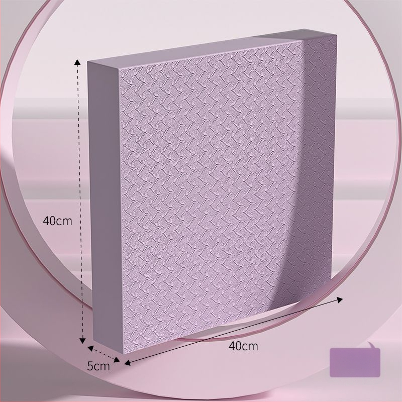 Ceļgalu un līdzsvara paklājs, ārkārtīgi biezi fitnesa paklājs ar plakanu atbalstu, saderīgs ar ab rulli, 4 mm