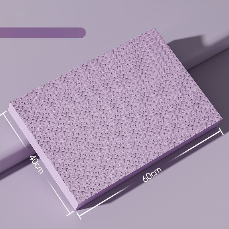 Ceļgalu un līdzsvara paklājs, ārkārtīgi biezi fitnesa paklājs ar plakanu atbalstu, saderīgs ar ab rulli, 4 mm