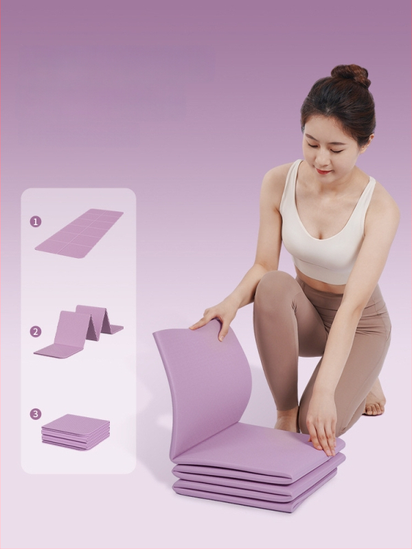 Longway saliekamā jogas paklājiņš – anti-slīdošs, TPE, 6–8 mm, 670 g