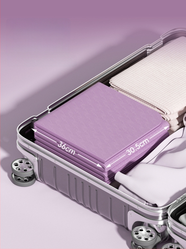 Longway saliekamā jogas paklājiņš – anti-slīdošs, TPE, 6–8 mm, 670 g