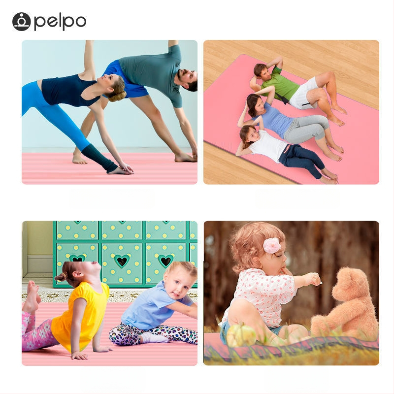 Strong Merchants nitrila jogas paklājs diviem, 8 mm biezums