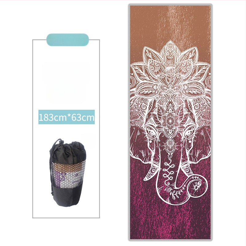 Joga paklāja dvielis - mikrošķiedra, 3 mm biezums, 480 g, pielāgojams