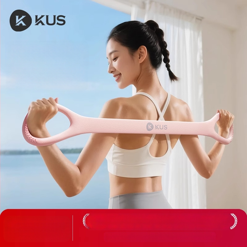 Figure-8 pretestības josta muguras un plecu stiepšanai – mājas treniņi un joga, ABS (Zīmols: KUS; Materiāls: ABS; Piemērošana: muguras/plecu stiepšana)